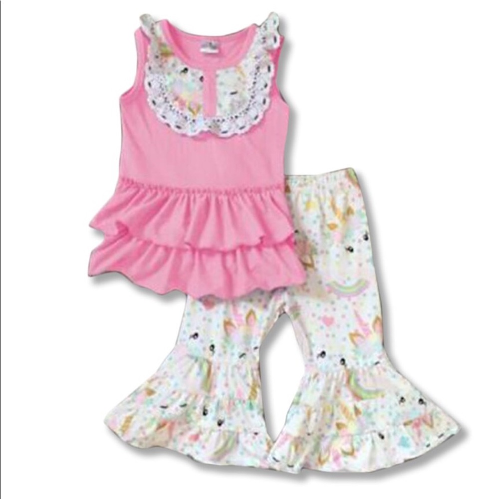 Pink Unicorn Boutique Set